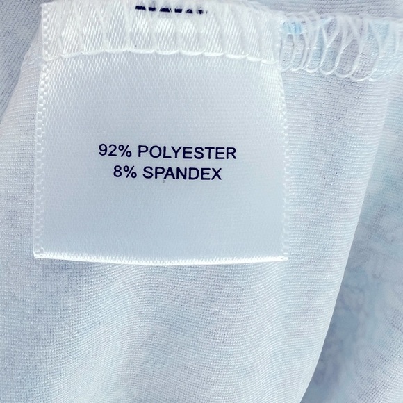 Peter Millar Summer Comfort Performance Golf Printed Blue Polo Shirt - Picture 5 of 6